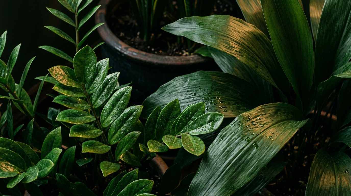 Low-maintenance houseplants for dark rooms thriving in dim light