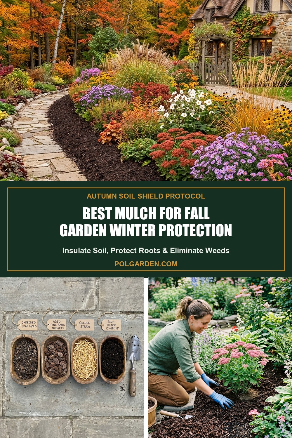 Best Mulch for Autumn Winter Garden Soil Protection Pinterest Pin