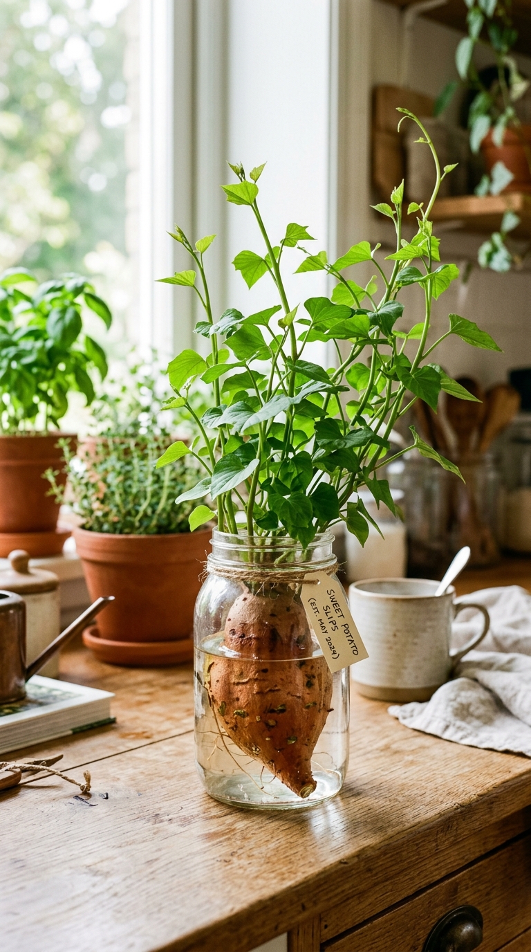 Sweet Potato Slips from Grocery Store: How to Grow 50 lbs of Tubers