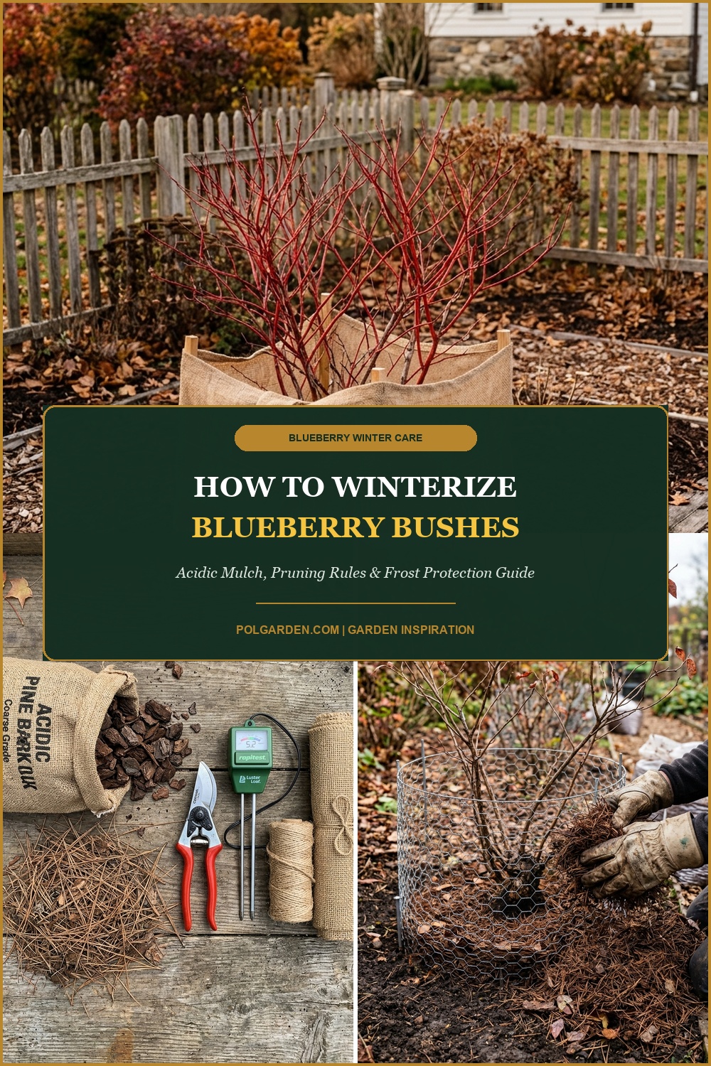 How to Winterize Blueberry Bushes: The 4-Step Acidic Mulch, Pruning & Frost Protection Guide