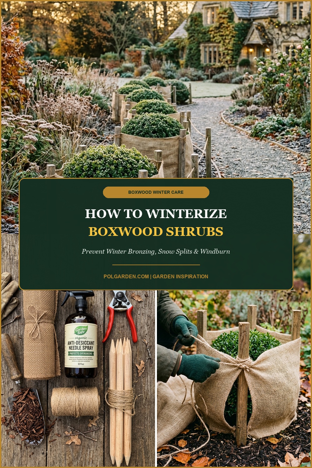 How to Winterize Boxwoods: Anti-Desiccant, Burlap Wrap & Snow Protection Guide