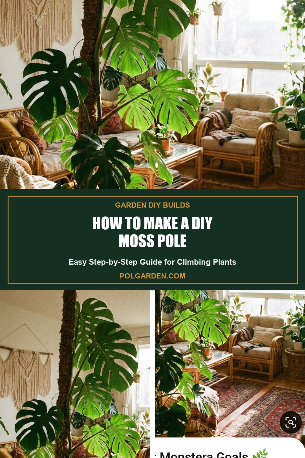 How to Make a DIY Sphagnum Moss Pole for Plants