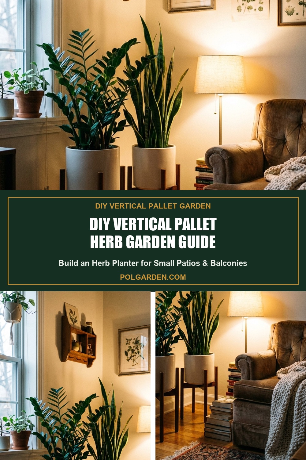 DIY Vertical Pallet Herb Garden for Small Patios & Balconies