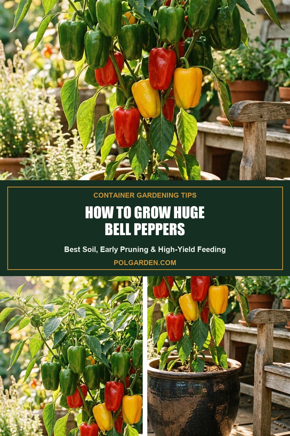How to Grow Huge Bell Peppers in Containers & Pots