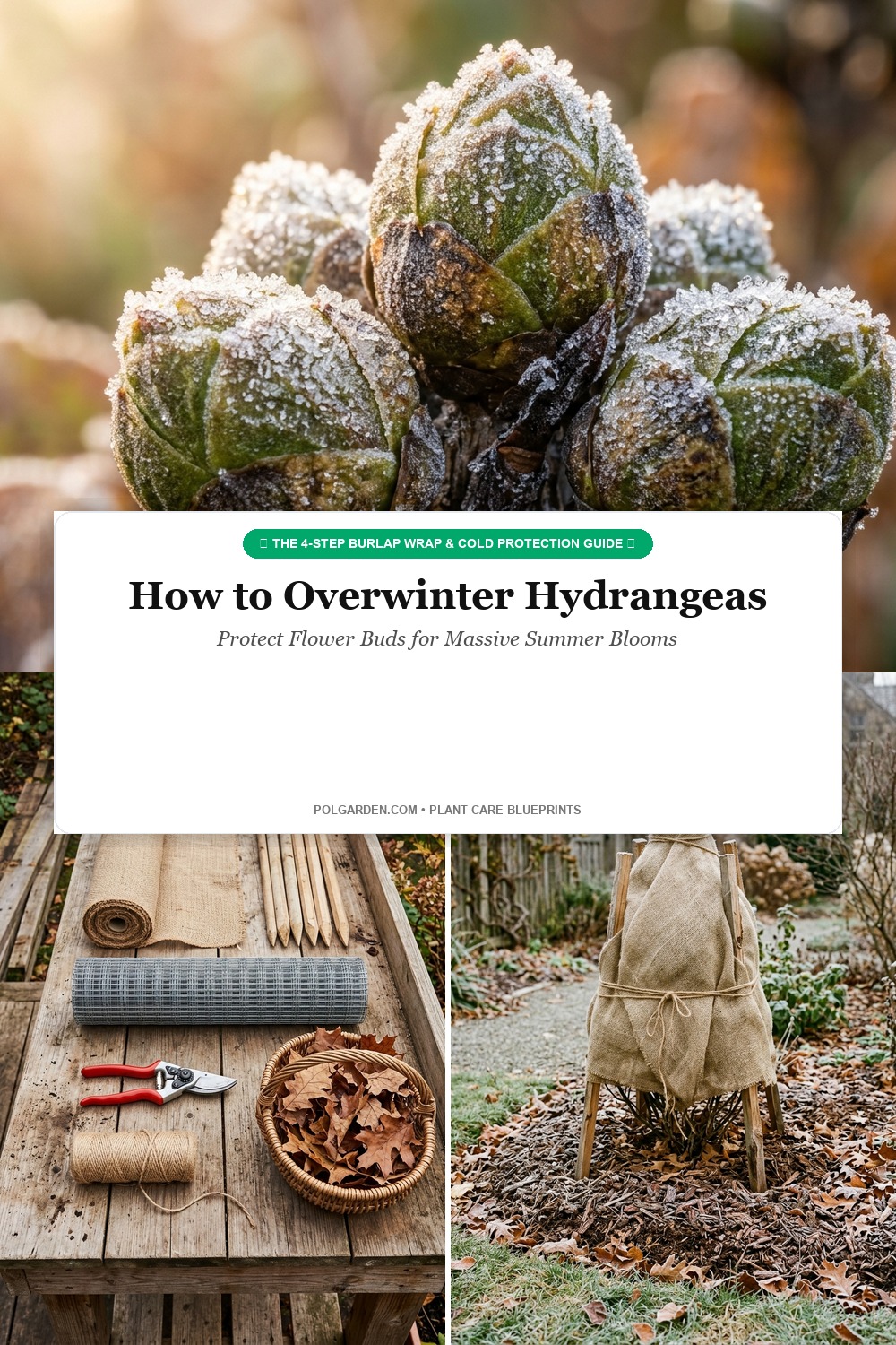 How to Overwinter Hydrangeas Protect Flower Buds Pinterest Pin Blueprint