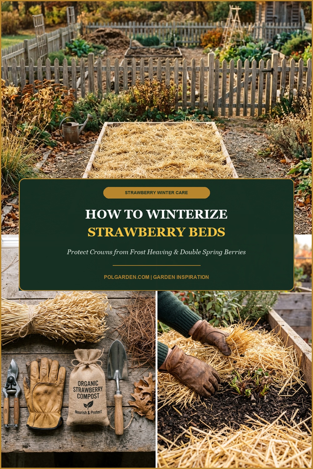 How to Winterize Strawberry Beds: The 4-Step Renovation, Straw Mulch & Crown Frost Protection Guide