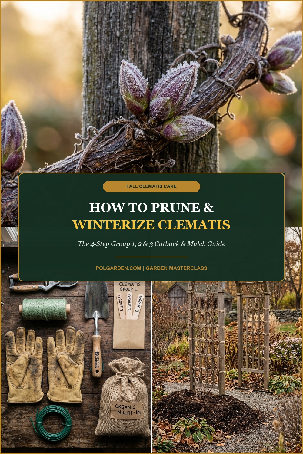 How to Prune and Winterize Clematis: The 4-Step Group 1, 2 and 3 Fall Care Guide