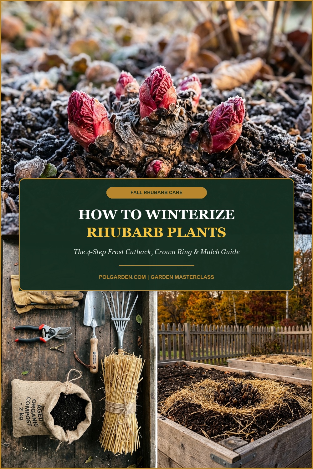 How to Winterize Rhubarb: The 4-Step Fall Crown Protection, Pruning and Mulching Guide
