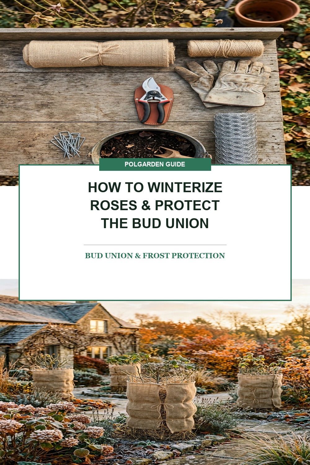 How to Winterize Roses Pinterest Pin Blueprint